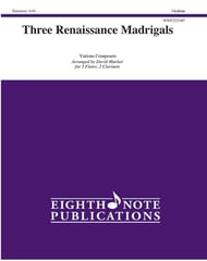 Three Renaissance Madrigals - Woodwind Quartet: 2 Flutes & 2 Clarinets cover Thumbnail